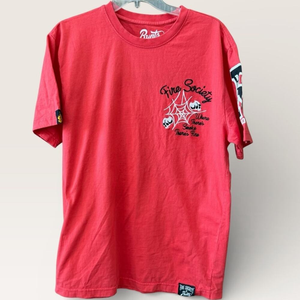 Runtz Fire Society Tee Size Large Grunge Graphic Streetwear Mens Shirt